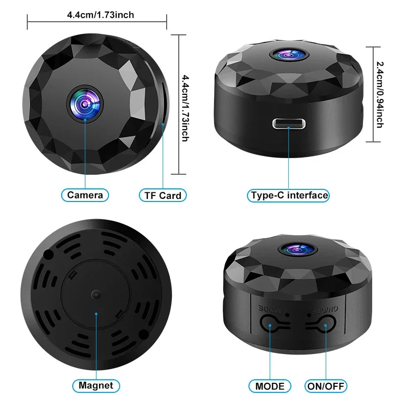 Surveillance Camera Wifi Wireless Remote Home High-definition Infrared Night Vision Pet No Need To Plug In Mini Camera