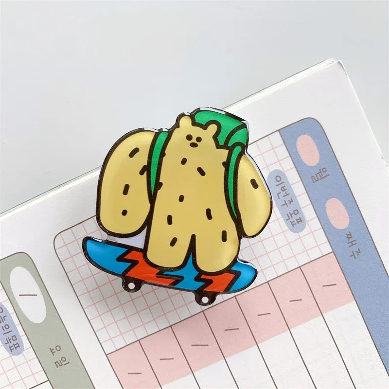 Cartoon Animal Folding Mobile Phone Grip Holder Socket Pocket Support for IPhone Samsung Finger Ring Griptok Expanding Bracket