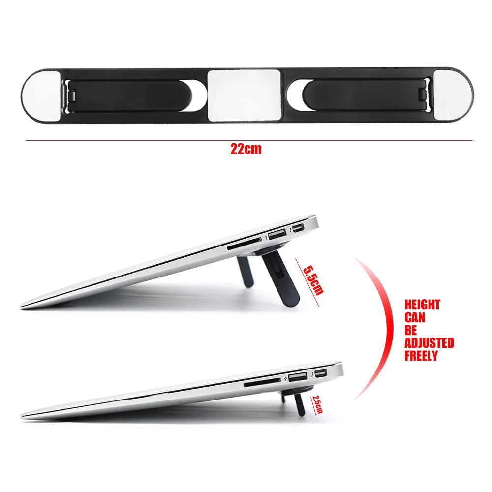 Adjustable Aluminum Laptop Stand Portable Notebook Support Holder For Macbook Pro Computer Riser Stand Cooling Bracket New