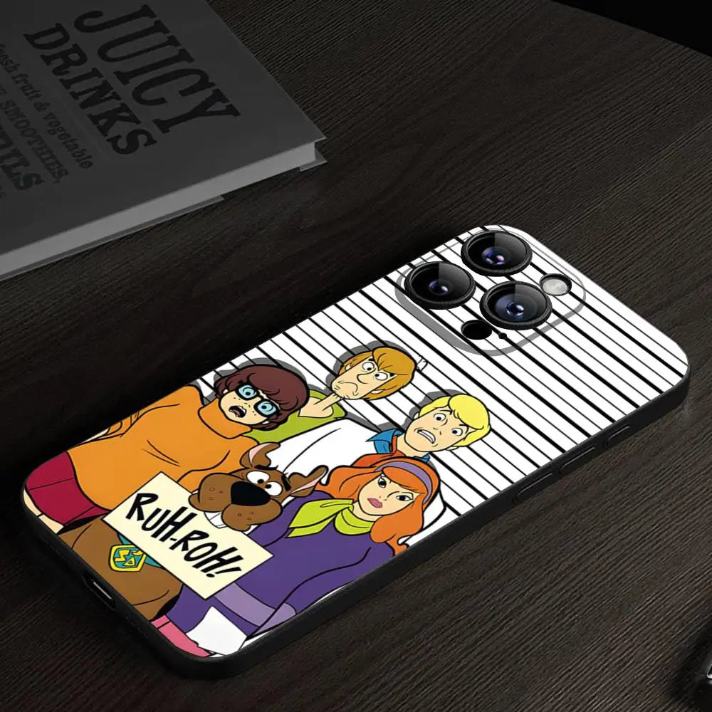 S-Scoobys Cartoon Cute-Dooo Phone Case For IPhone 15 16 13 Pro Max 14 12 11 Xr X 8 7 6 Plus Luxury Back Cover - covers4phones