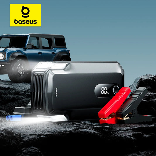 Baseus 2000A Emergency Jump Starter 20000mAh Power Bank Car Start Booster Device for Petrol Diesel Car Battery Starting - covers4phones