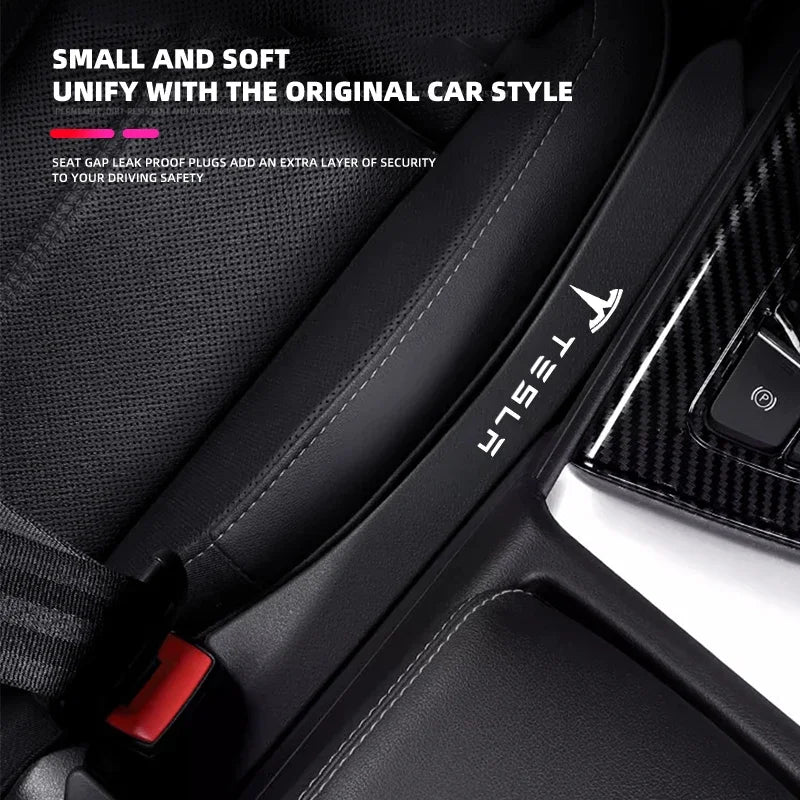 1pcs Car Seat Side Filling Strip Gap Car Interior Decoration Supplies for Tesla Model 3 2022 X S Cc3 Cybertruck 2021 Y Juguete
