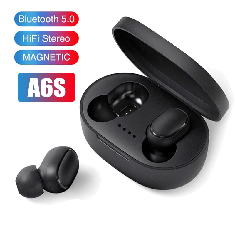 A6S Bluetooth Headset In-ear Macaron 5.0TWS Earbuds Waterproof Sports Binaural Stereo Button With Microphone Wireless Running