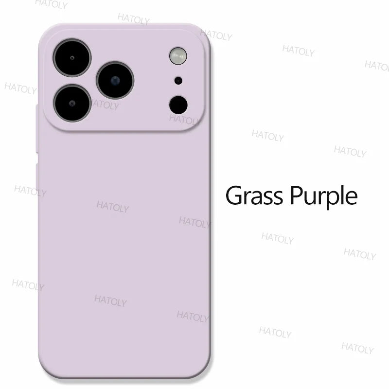 For iPhone 17 Pro Case Apple iPhone 17 Air 17 Pro Max Cover Funda Shockproof Luxury TPU Liquid Silicone Protective Cover Cases