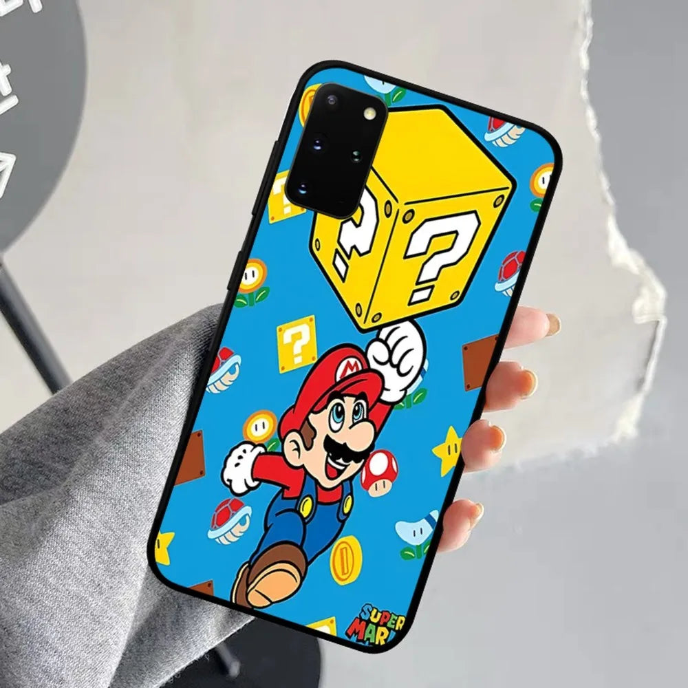Anime Supers M-Marios Cartoon Phone Case For Samsung S 9 10 20 21 22 23 30 23plus Lite Ultra FE S10lite Fundas - covers4phones