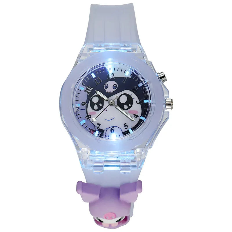 3D Mickey Children Watches Girls Color Light Source Silicone Minnie Kids Watch Ladies Quartz Clock Gifts Relogio Feminino - covers4phones