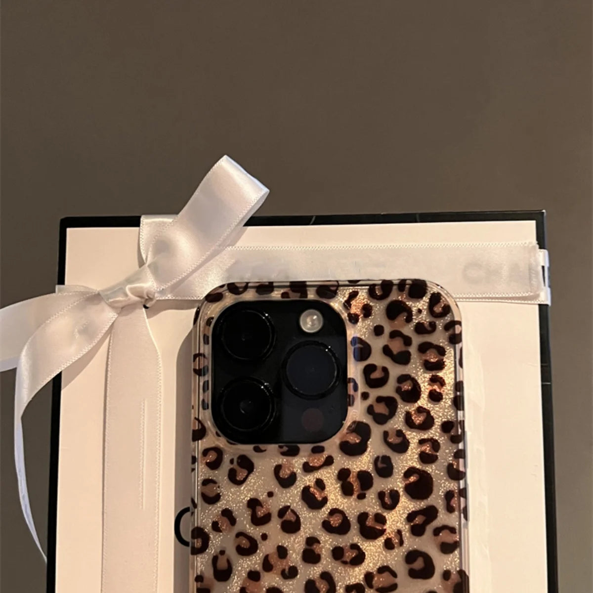 Korean Cute Leopard Print Case for iPhone 16 15 14 13 12 Pro Max 11 Stylish Animal Pattern Soft Shockproof Back Cases Coque - covers4phones