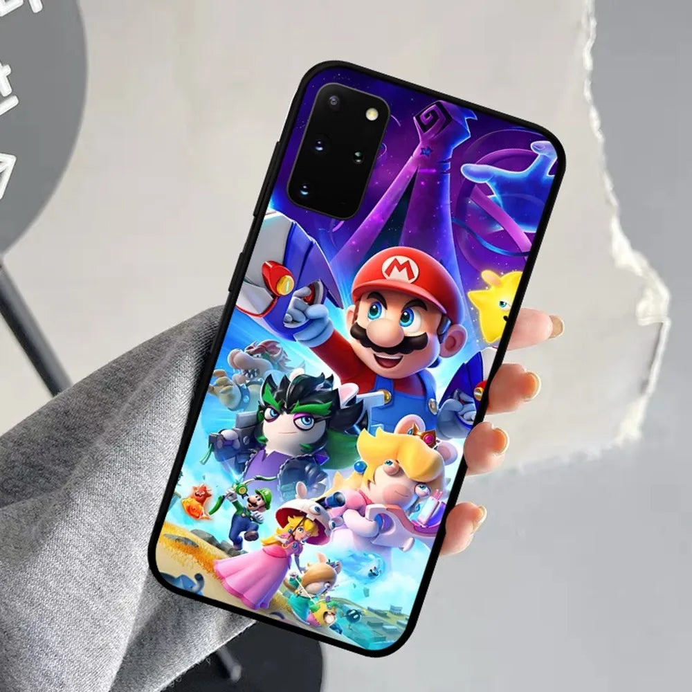 Anime Supers M-Marios Cartoon Phone Case For Samsung S 9 10 20 21 22 23 30 23plus Lite Ultra FE S10lite Fundas - covers4phones