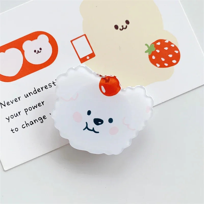 Cartoon Animal Folding Mobile Phone Grip Holder Socket Pocket Support for IPhone Samsung Finger Ring Griptok Expanding Bracket