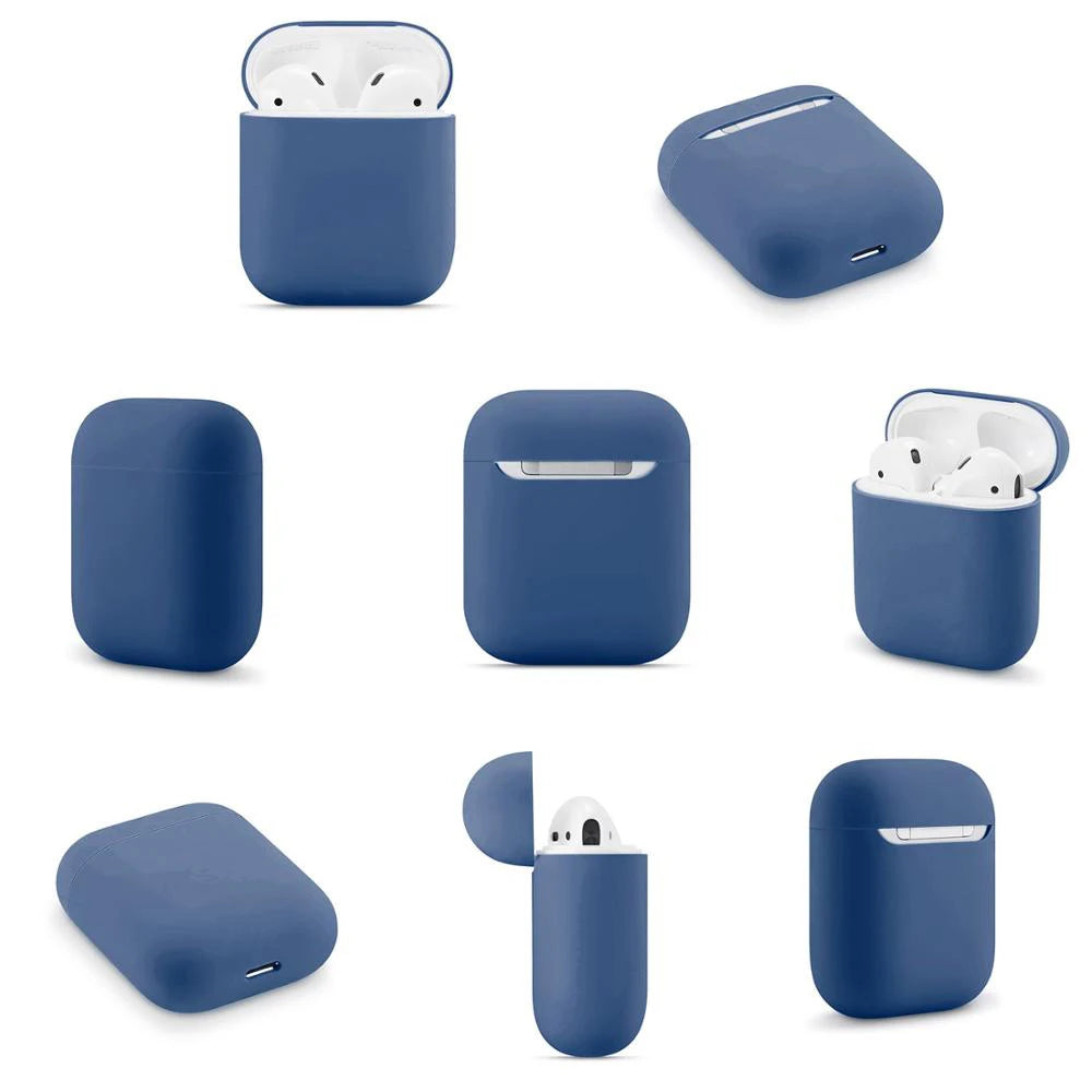 Ultra-thin Silicone Cases For Apple AirPods 2 Generation Wireless Earphone Protective Cover Box For Air Pods 1 Case Accessories - covers4phones
