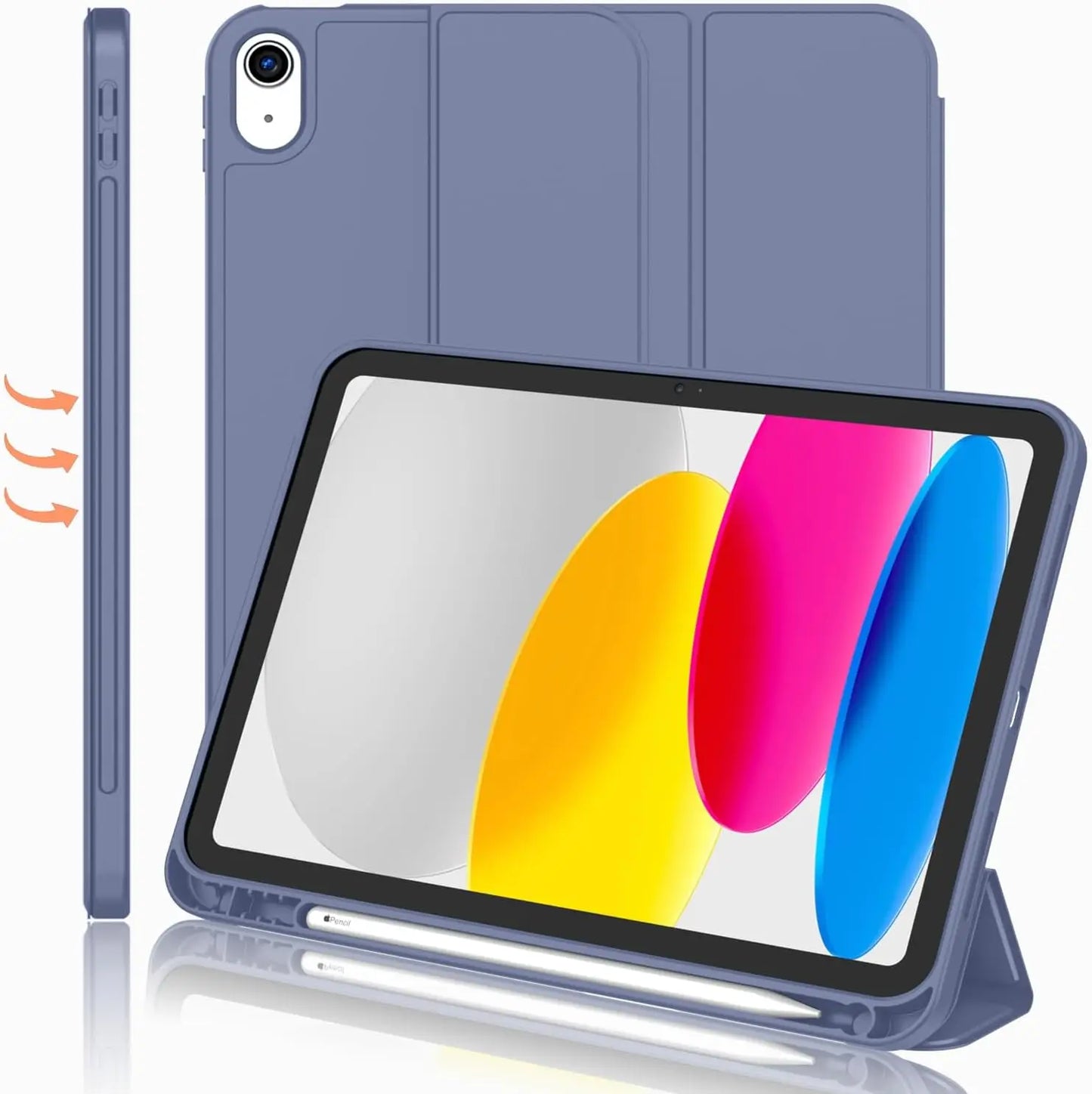 Funda Case for IPad 10th Gen IPad Pro11 Air11 2024 IPad Air5 10.2 10.5 Air1 2 5th 6th 9.7 Magnet Tablet Case with Pencil Holder - covers4phones