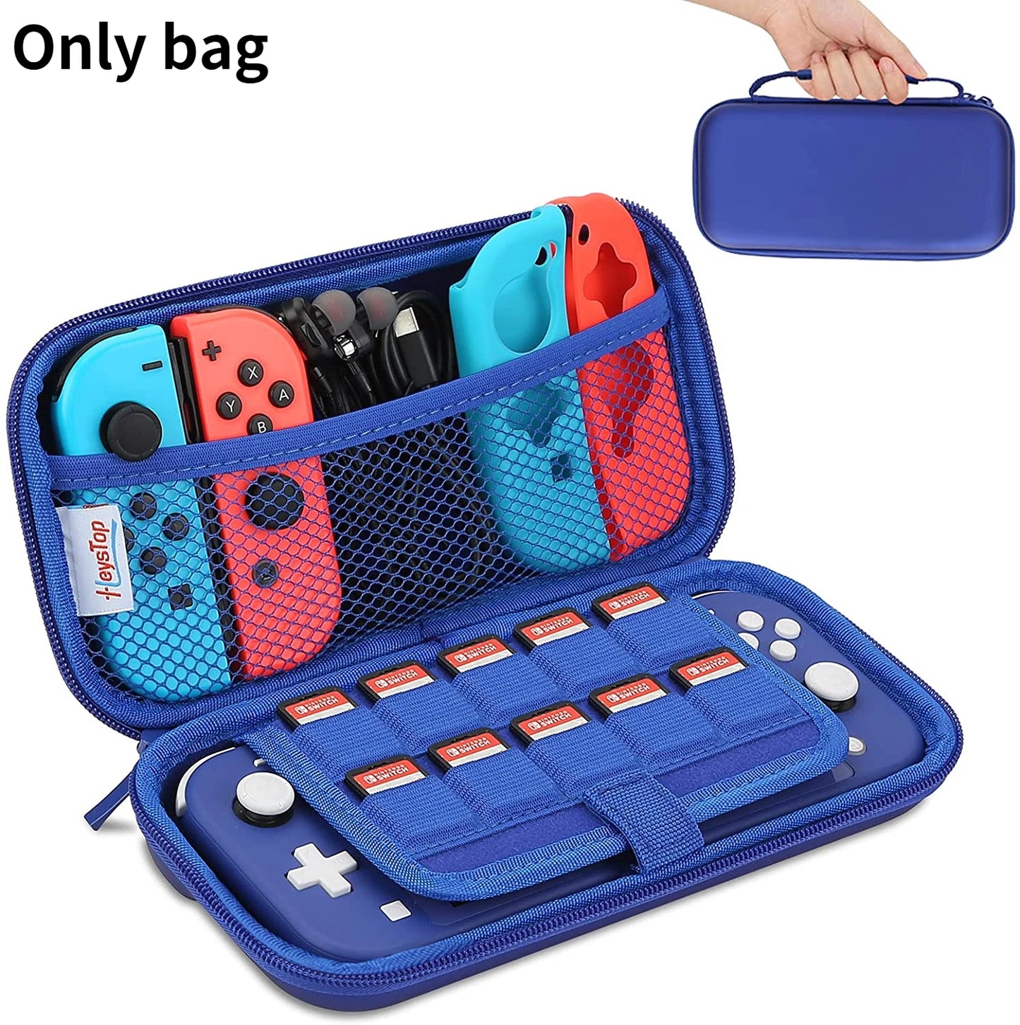 Carrying Case Compatible with Nintendo Switch Lite, Portable Nintendo Switch Lite Bag for Switch Lite with Storage - covers4phones