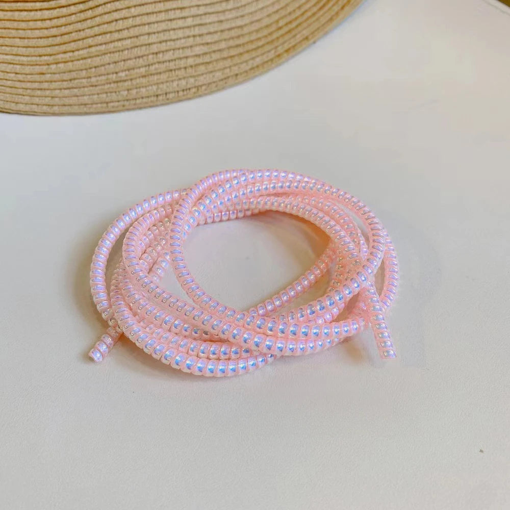 1.6M USB Charging Data Line Cable Protector Wire Cord Protection Spring Wrap Cable Winder Organizer Home Desk Accessories - covers4phones