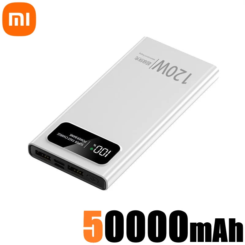 Xiaomi 200000mAh Power Bank 120W Super Fast Charger Large Capacity Mobile Power Portable External Battery for iPhone Samsung New - covers4phones