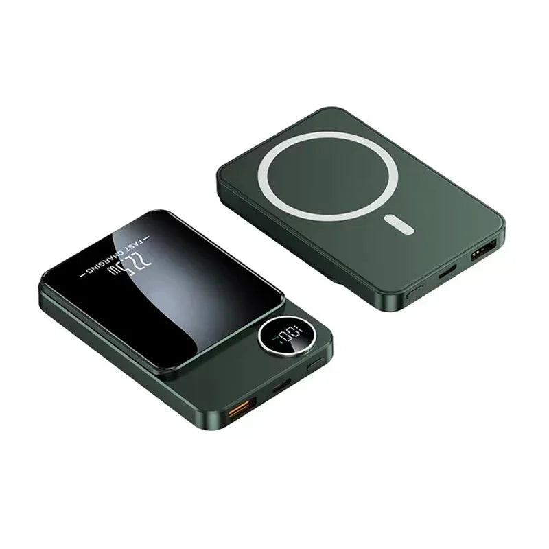 Wireless Power Bank Magnetic 100000mAh Portable Powerbank Type C Fast Charger For iPhone Xiaomi Samsung All Magsafe Series Phone - covers4phones