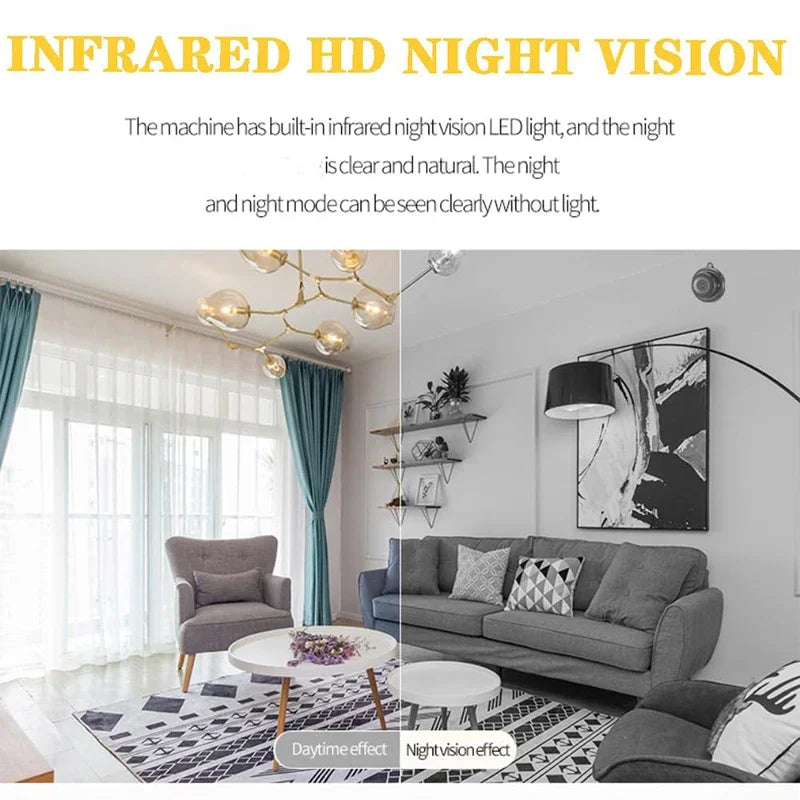 Xiaomi 1080p Mini Camera Home Small Wireless Wifi Cameras Outdoor Upgraded Motion Detection Security Alerts Night Vision Camera - covers4phones