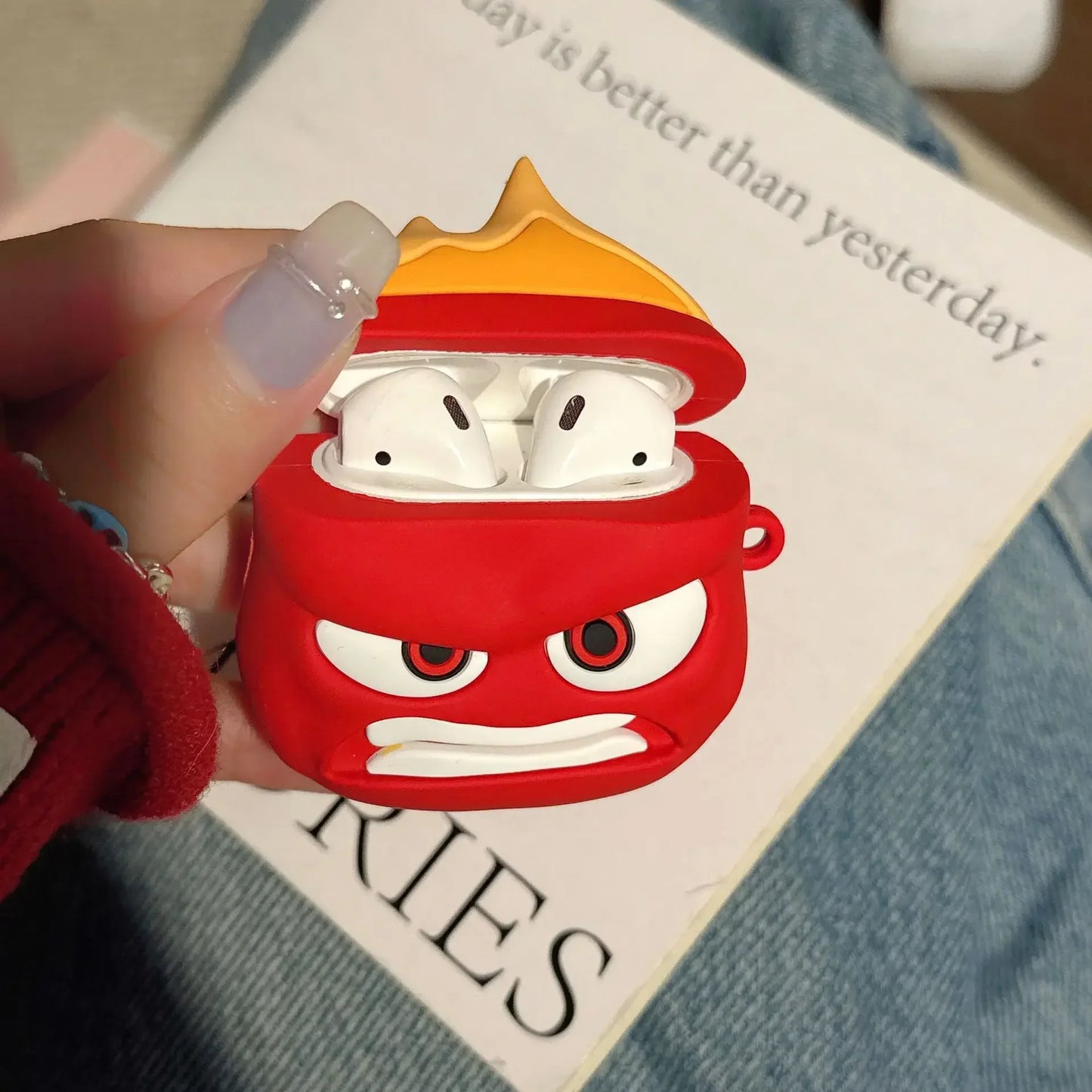 Inside Out 3D Cartoon Toy Shockproof Protective Earphone Silicone Cover For Airpods Pro 2 Case For Girls Kis Boys Funda - covers4phones