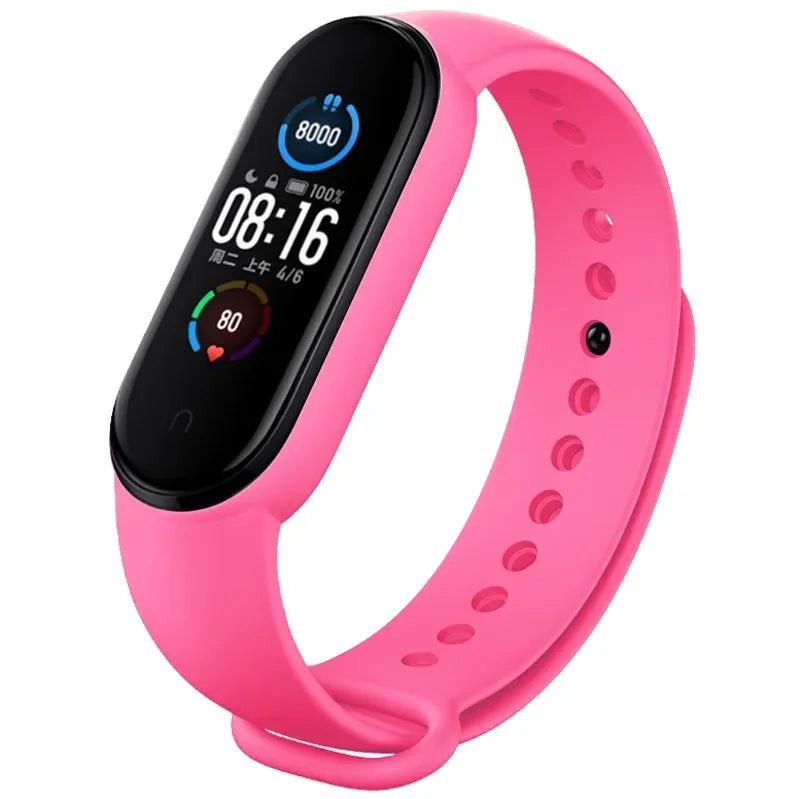 Watch Strap For Xiaomi Mi Band 7 6 5 4 3 Wristband Silicone Bracelet Wrist Straps MiBand 3/4 band5 band6 Smartwatch Accessories - covers4phones