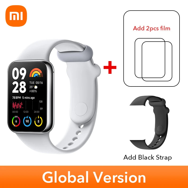 World Premiere Global Version Xiaomi Smart Band 8 Pro 1.74” AMOLED display Built-in Up to 14-day battery life Smart Band - covers4phones