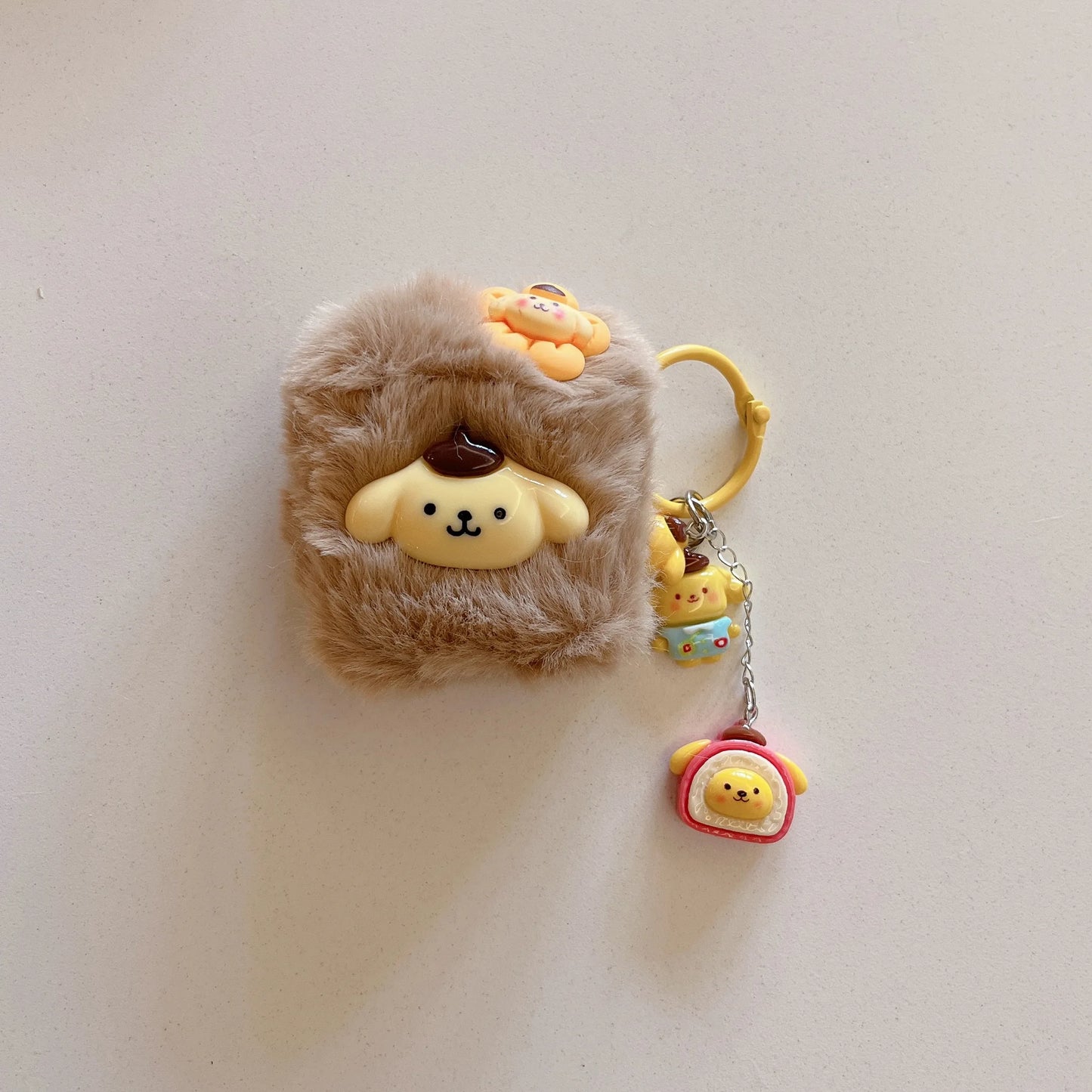 Sanrio Melody Kuromi Pochacco Cinnamoroll PomPurin 3D Plush Case For Airpods 1 2 3rd Pro 2 Trendy Shell Wireless Bluetooth Cover - covers4phones