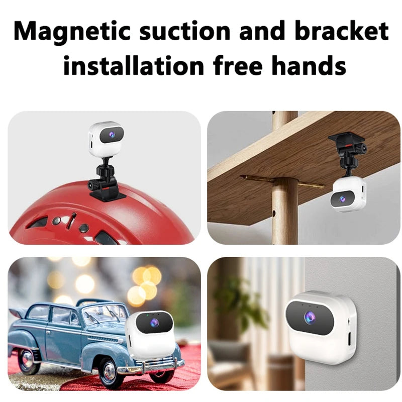 Xiaomi New A8 Wifi Mini Wireless Monitoring Pet Portable Outdoor Sports Magnetic Camera Cycling Recorder Pocket Camera