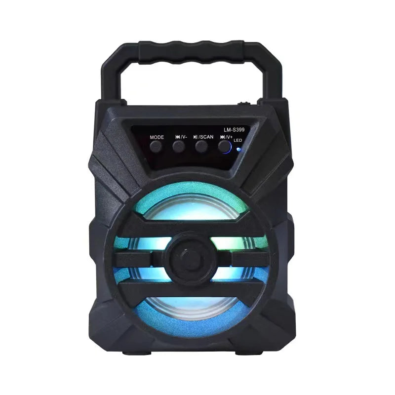 500mAh Bluetooth speaker Sound box high power bluetooth speakers TF Udisk karaoke handheld sound subwoofers for dancing - covers4phones