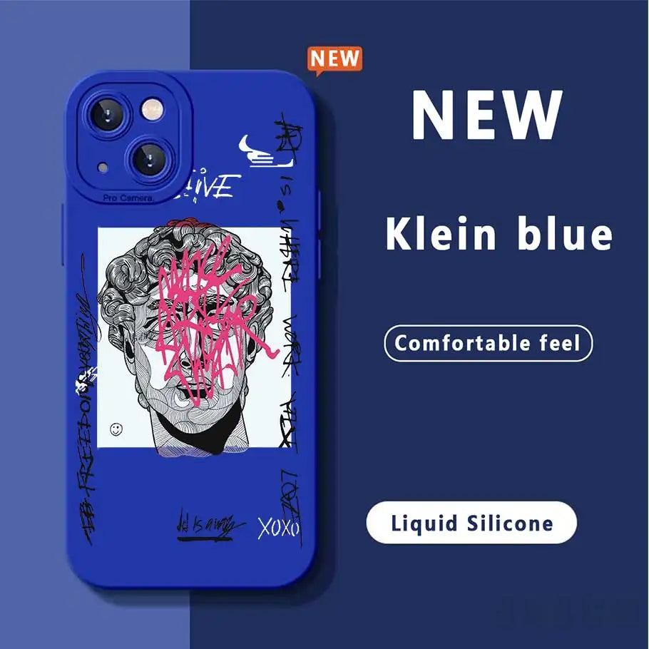 Cartoon Doodle Great Art Phone Case iPhone 15 Case For iPhone 13 14 15 Pro Max 12 11 Pro XS Max XR X 8 7Plus SE2 Shockproof Case - covers4phones