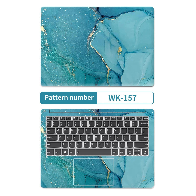 DIY Marble Cover Laptop Skins Vinyl Stickers 13"14"15.6"17.3"PVC Film Waterproof Skin Decorate Decal for Macbook/Lenovo/HP/Acer - covers4phones
