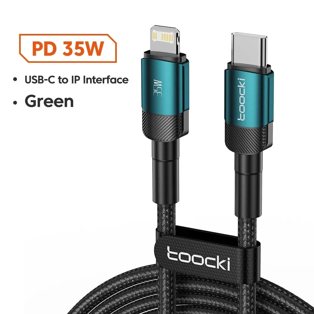Toocki PD 20W USB C To Lightnin Cable For iPhone 15 14 13 12 11 Pro XS 8 Type C To Lightning Cable Data Wire Fast Charging Cable - covers4phones