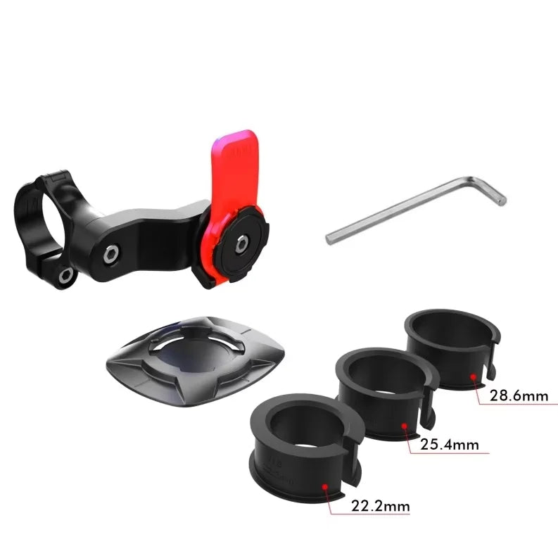 Bike Phone Holder Shock-resistant Motorcycle MTB Bicycle Scooter Bike Handlebar Security Quick Lock Support Telephone Stand - covers4phones