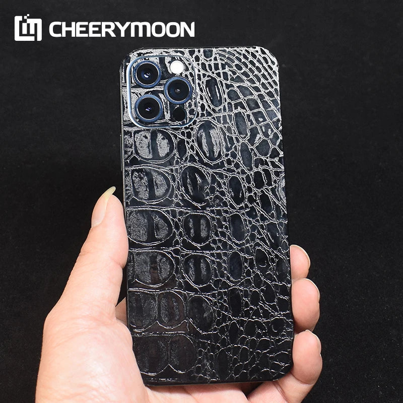 Multi-Grain Transparent Decorative For iPhone 16 15 14 13 12 11 Pro Max 14Pro 12Promax Wrap Skin Protector Back Film Stickers - covers4phones