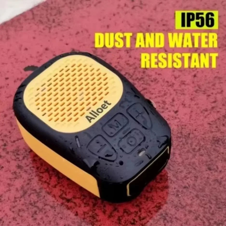 XICKU Wearable Bluetooth Speaker Magnetic Clip-On Wireless Waterproof Portable Sound Strap for Hands-Free Music Calls