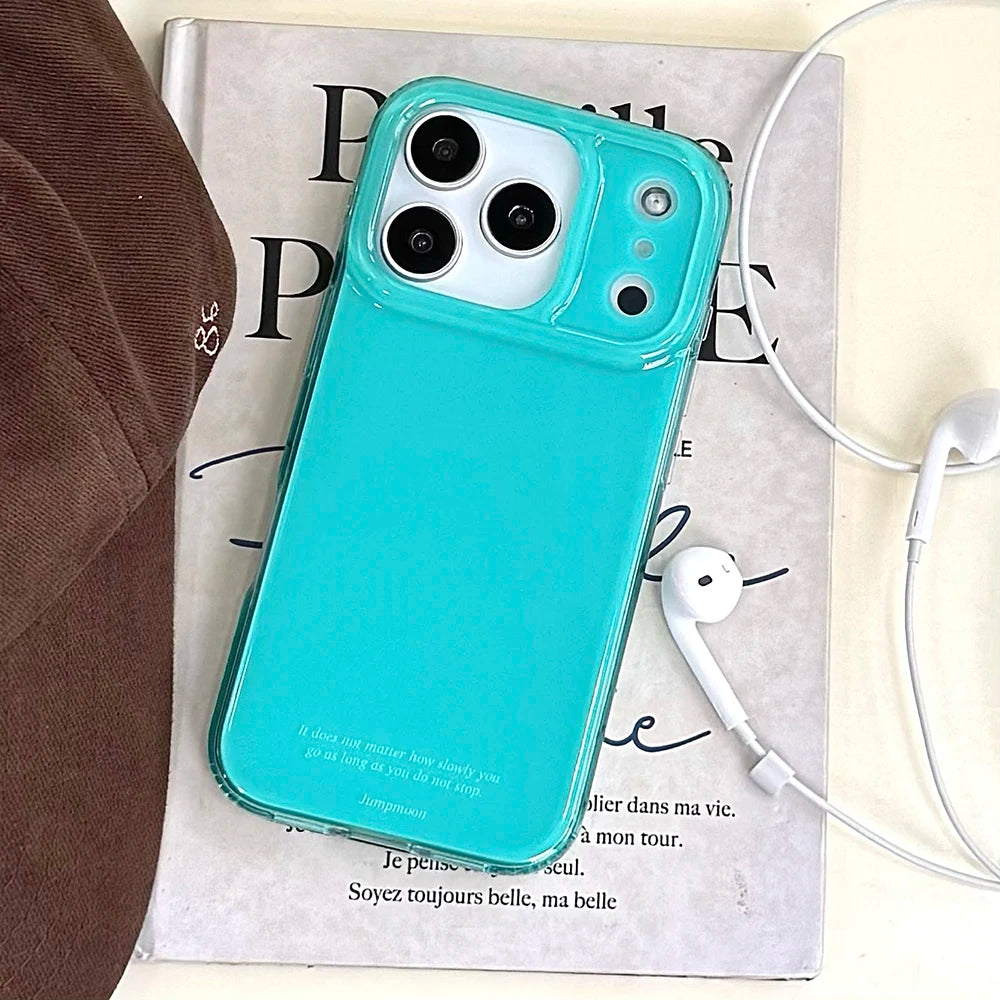 Cute Solid Color Pink Phone Case for IPhone 17 16 15 14 13 Pro Max Shockproof Protective Lovely Soft Back Cover for Iphone 17pro