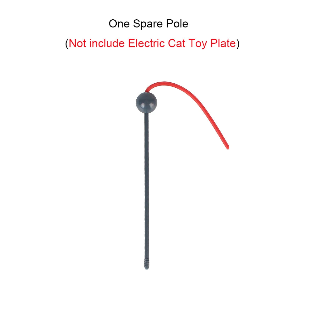 4 Speeds Motion Undercover Mouse Fabric Moving Feather Interactive Pet Toy For Cat Kitty Automatic Electric Cat Toy Plate