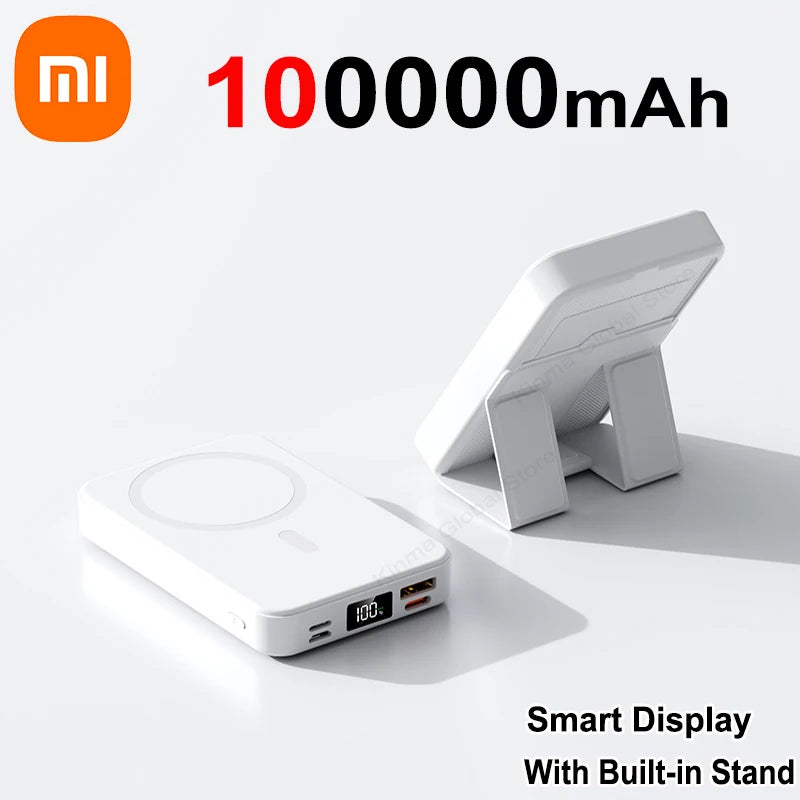 Xiaomi 200000mAh Power Bank 22.5W Magnetic Wireless With USB-C Ports Built-in Stand Fast Charging Power Bank For Iphone Samsung