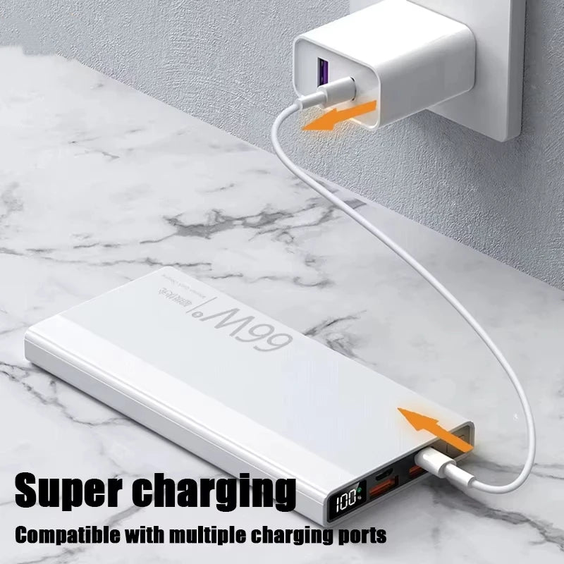 Xiaomi  Power Bank 66W Super Fast Comes With 200000mAh Led Display PD 20W Fast Charge Cable Large Capacity Gift Mobile PowerBank