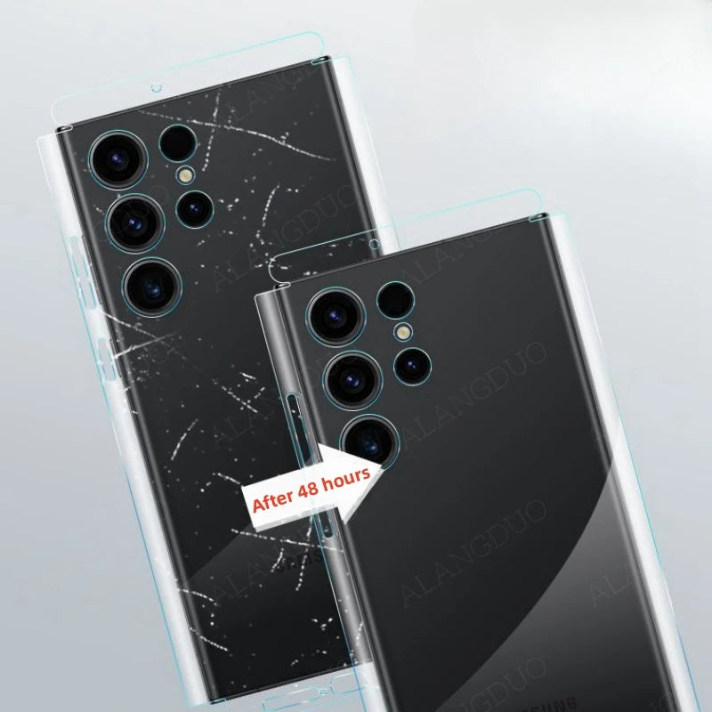 Back Hydrogel Film For Samsung Galaxy S25 Ultra S25Plus Side Film Back Screen Protector For Samsung S24Ultra Back Soft Film - covers4phones