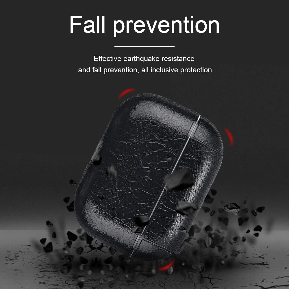 For Airpods Pro 2 Case Leather Business Earphone Case Headset Shell Headphone Cover For Apple Air Pod 3 Pro 2nd Generation USB C - covers4phones