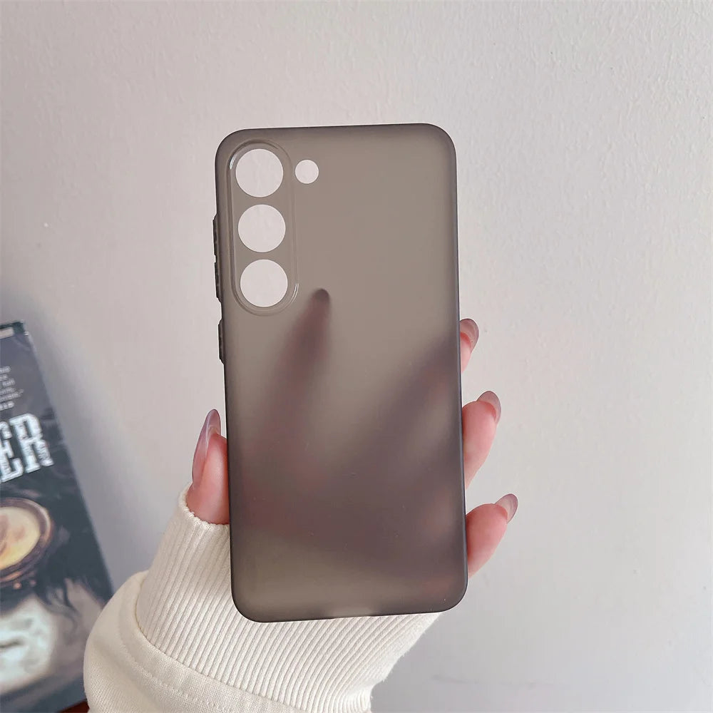 Thin Matte Shockproof Case For Samsung Galaxy S24 S23 S22 Ultra S21 Plus FE A52 A53 A73 A72 A32 A14 A54 Note 20 Ultra TPU Cover - covers4phones