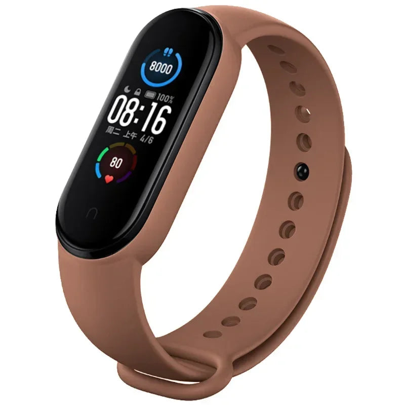 Watch Strap For Xiaomi Mi Band 7 6 5 4 3 Wristband Silicone Bracelet Wrist Straps MiBand 3/4 band5 band6 Smartwatch Accessories - covers4phones