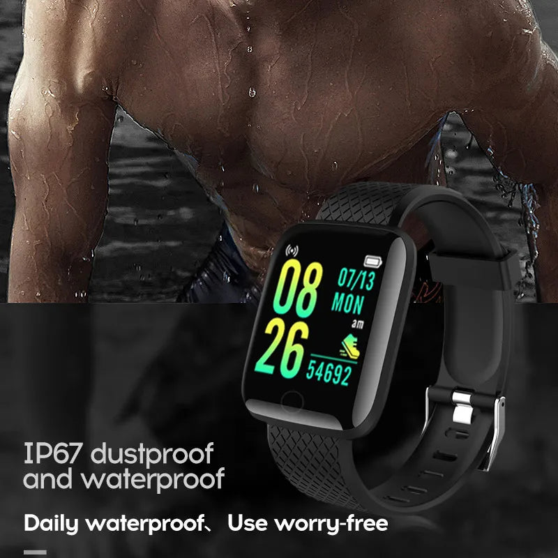 116plus Smart Watch Color Screen Step Counting Multi Sport Mode Message Reminder Photography Music Remote Control Smart Band D20 - covers4phones