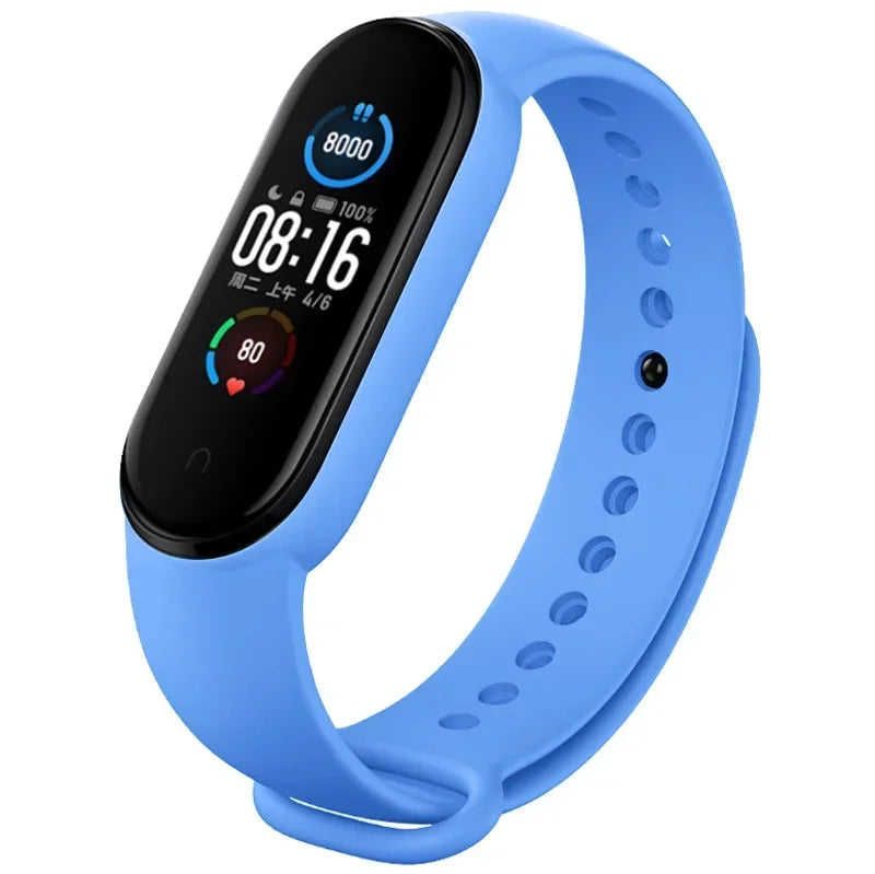 Watch Strap For Xiaomi Mi Band 7 6 5 4 3 Wristband Silicone Bracelet Wrist Straps MiBand 3/4 band5 band6 Smartwatch Accessories - covers4phones