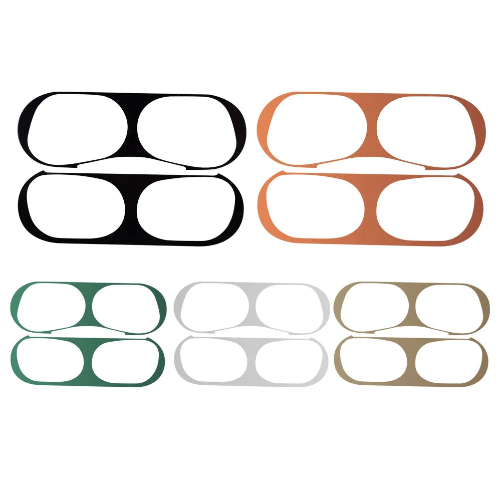 1-3Pcs Dust-proof Scratch Proof Cover for Apple AirPods Pro 2 Bluetooth Headset Dust-proof Inside Protection Film Metal Stickers - covers4phones