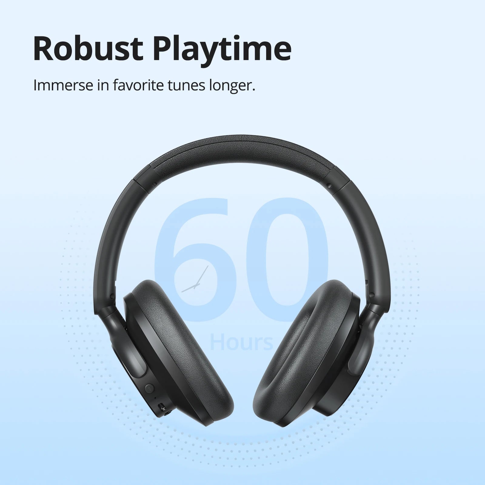 Tronsmart Sounfii Q20 Headphones Bluetooth Headset with Active Noise Cancellation, 50H Playtime, App Control, Dual Audio Mode - covers4phones