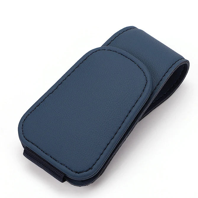 Universal Car Auto Sun Visor Eyeglass Hanger Clip Leather Glasses Holder Magnetic Multi-Function Automobile Accessories Storage - covers4phones