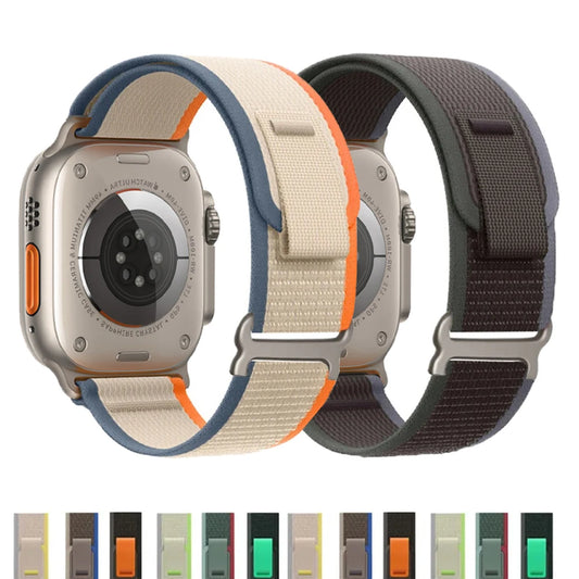 Trail Strap For Apple Watch Ultra 2 Band 49mm 45mm 44mm 42mm 40mm 41mm 38mm Nylon bracelet correa iwatch series 9 8 7 6 5 4 3 SE - covers4phones