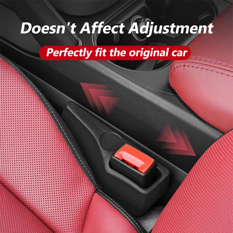 2Pcs Car Seat Gap Filler Odorless Seat Belt Buckle Protector Flexible Seat Side Gap Filling Strip Universal Auto Drop Blocker
