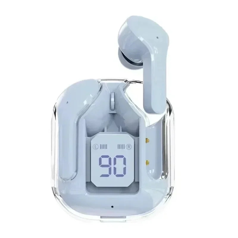 True Wireless Bluetooth Headset Transparent Design with LED Digital Display Stereo Sound TWS Earphones for Sports Working-Air 31