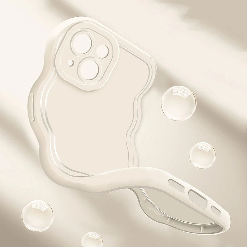 Personalized Customized Name Wave Case Case For Samsung S24 S23 S22 S21 Ultra Plus Back Cover - covers4phones