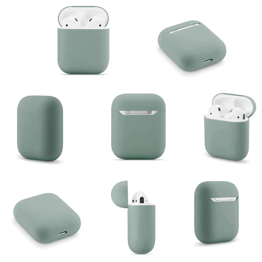 Ultra-thin Silicone Cases For Apple AirPods 2 Generation Wireless Earphone Protective Cover Box For Air Pods 1 Case Accessories - covers4phones